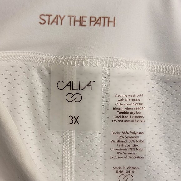 Calia Mid Rise Tulip Hem White 3X Skort Bodybreeze Bodyfree Golf Spring Summer - Picture 9 of 11